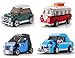 Produktbild Modbrix 4 x Bausteine Auto mit Friktionsantrieb, Fahrzeuge Bulli, Mini, Smart, Käfer Konstruktionsspielzeug 269 Klemmbausteine