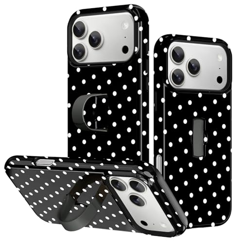 Coque iPhone 17 Pro Max KANGHAR à pois avec sangle et support - 2