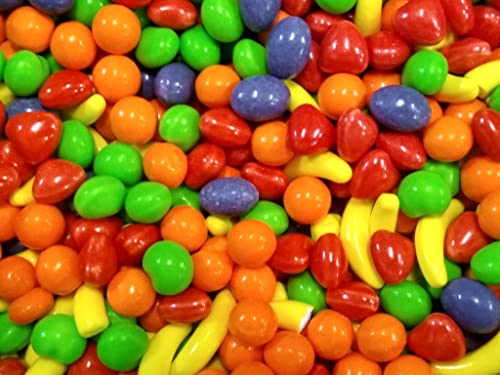 Dm Sweets Fresh Assorted Orange Banana Strawberry Grape Green Apple Sweet Hard Crunchy Candy thumb #3
