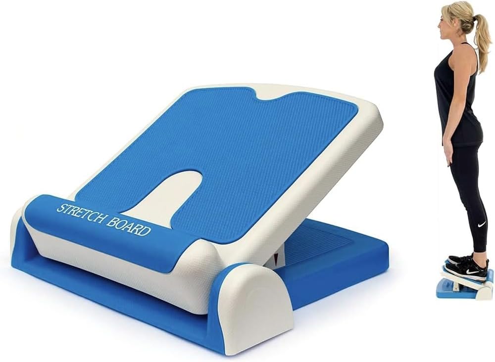 PHYSIOWORX Robust Stretch Board - Helps Relieve Pain of Plantar Fasciitis and Tight Calf’s - NHS Recommended Device - Slant Board Calf Stretcher Folds Aways - Lasts Forever