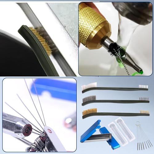 Image of 8 Pack Carburetor Cleaning Kit, Torch Tip Carb Dirt Remove Cleaner Set, Throttle Body Dirt Cleaner for Chainsaw Gas Orifices Welding Motorcycle ATV Carburetor Jet Stove Nozzles Shower Heads