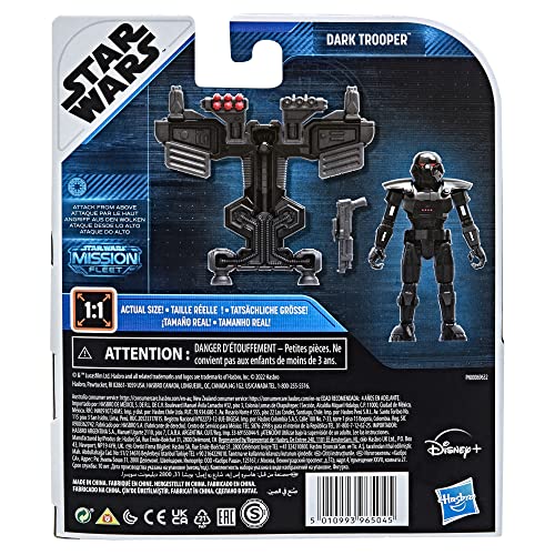 Star Wars Mission Fleet Gear Class Dark Trooper Attack from Above, 2.5-Inch-Scale Figure and Vehicle, Toys for Kids Ages 4 and Up - Image 3
