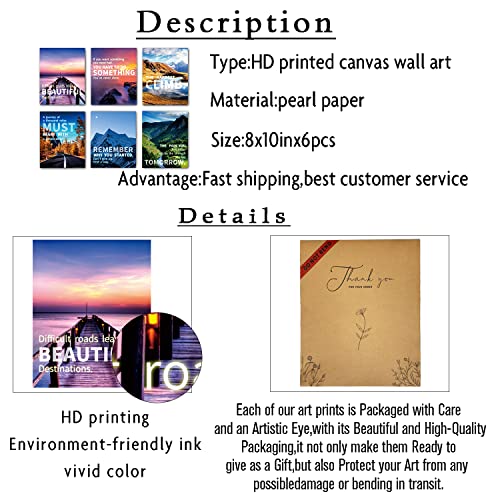 Sggyefok 112233 Motivational Wall Art Decoration Painting thumb #2