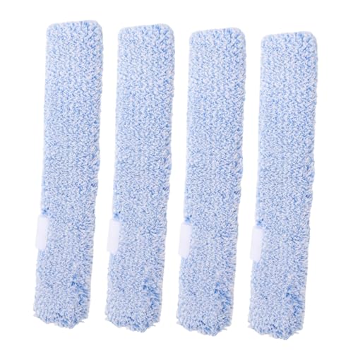 LALADEFIEE 4 Piezas Almohadillas de Reemplazo para Limpiador de Ventanas Microfibra Reutilizables y Lavables para Espejos Baño y Cristales Fáciles de Sustituir y Duraderas