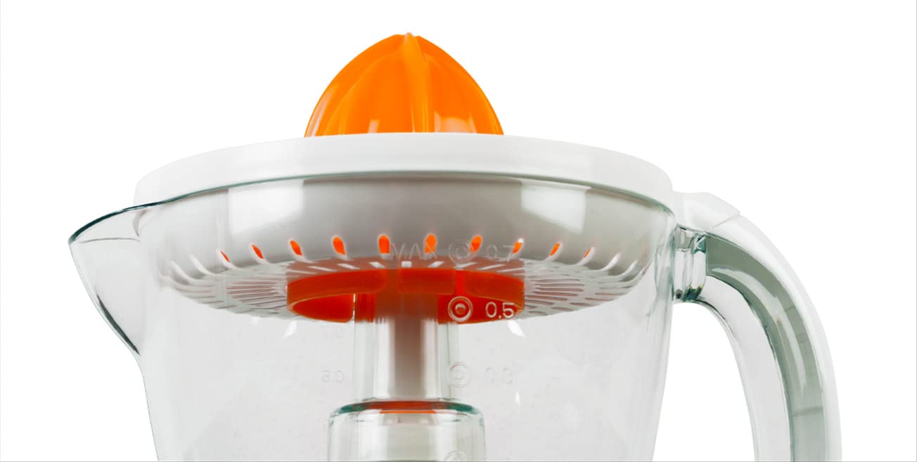 Spremiagrumi Elettrico MasterJuicer - 700ml, Bidirezionale, 40W Con 2 Coni BPA Free - Foto 4