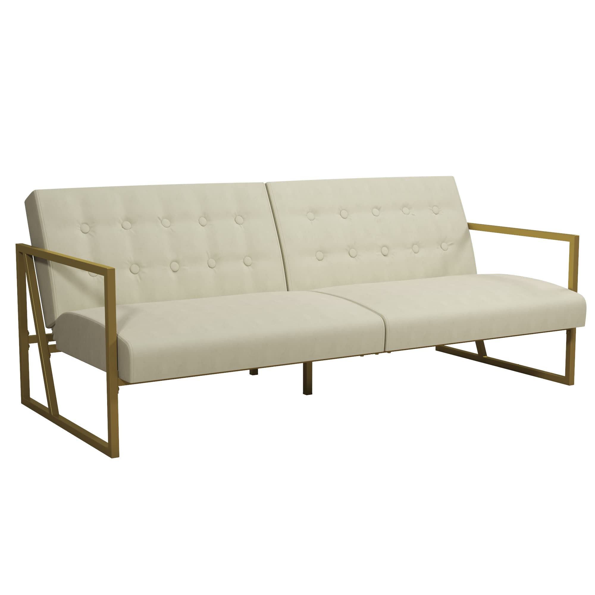 DHP Furniture Lexington Sofabed, Ivory, 88x186x79cm (DxWxH)
