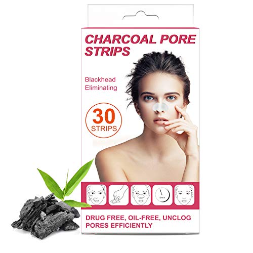 30 Blackhead Remover Strips, Regalico Charcoal Deep Cleansing Pore Nose Strips, Instant Pore