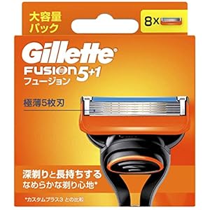 Gillette P&G ジレット フュージョン マニュアル 替刃 8個入" 