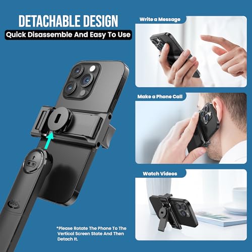 Image of WeCool AI-Powered Selfie Stick with 360 Rotational Aluminum Built,Auto Face Tracking Quadripod,Extendable Upto 64 inch,Compatible with GoPro,Camera and with iPhones