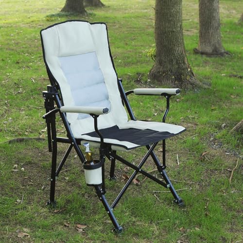 REDCAMP Oversized Padded Camping chair for Adults with Adjustable Backrest, High Back Heavy Duty Folding Chair with Lumbar for Fishing,Garden,Outdoor,Travel - Image 9
