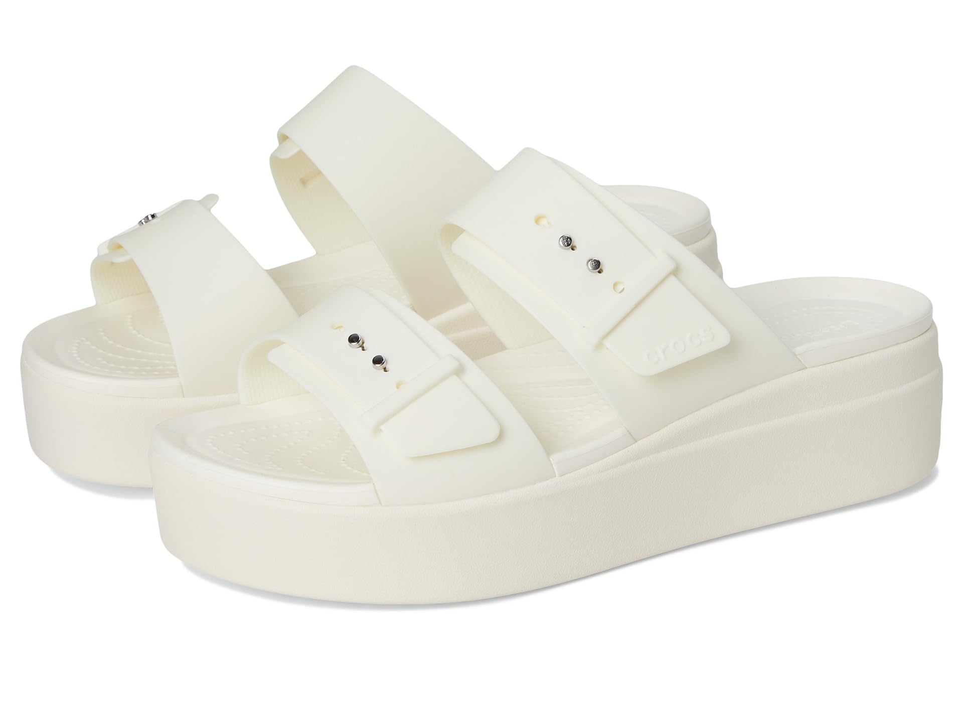 Crocs Women's Brooklyn Buckle Low Wedges