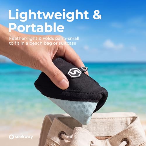 Image of SEEKWAY Water Shoes Quick-Dry Aqua Socks Barefoot Slip-on for Beach Pool Swim River Yoga Lake Surf Women Men Black SK001