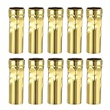 uxcell Candle Shape Socket Covers Sleeves 3 Inch Iron Candelabra Base for E14 Chandelier, Bronze...