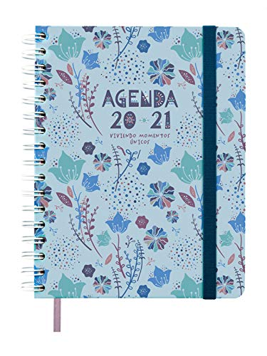Télécharger Finocam – Agenda scolaire 2020-2021 Quart-155 x 217 semainier paysage Vitae Bleu espagnol PDF