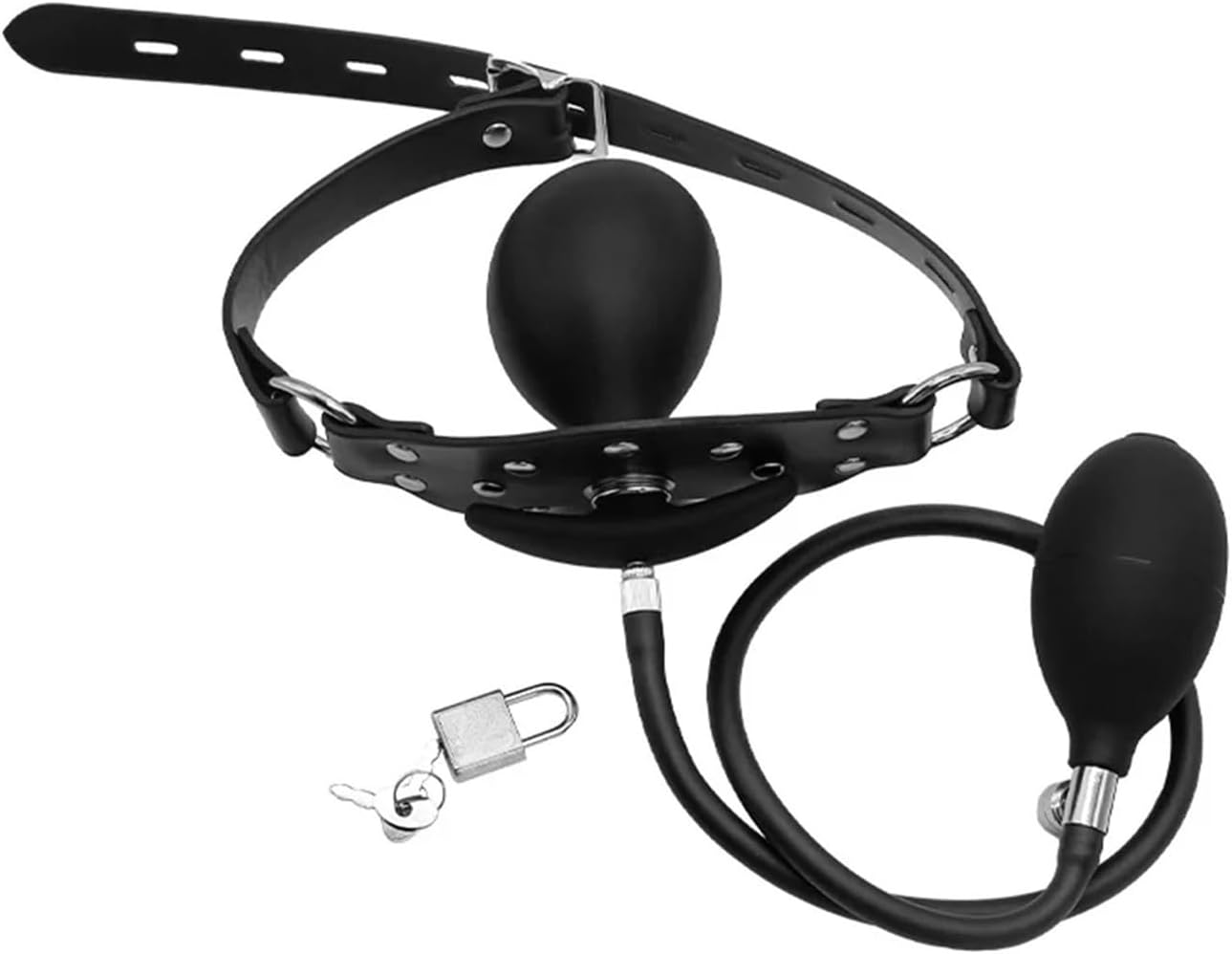 BDSM Open Mouth Gag Soft Ball Slave PU Leather Band Bondage Fetish Sex Toys for Couples Women Adult Games Flirting Toys，Ball Gags for Mouth Sex，Open Mouth Gag，Bondage Gag,Ball Gag(Black1)