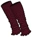 Produktbild Piarini 1 Paar Bein Stulpen Damen - warme Beinstulpen Strick - weinrot