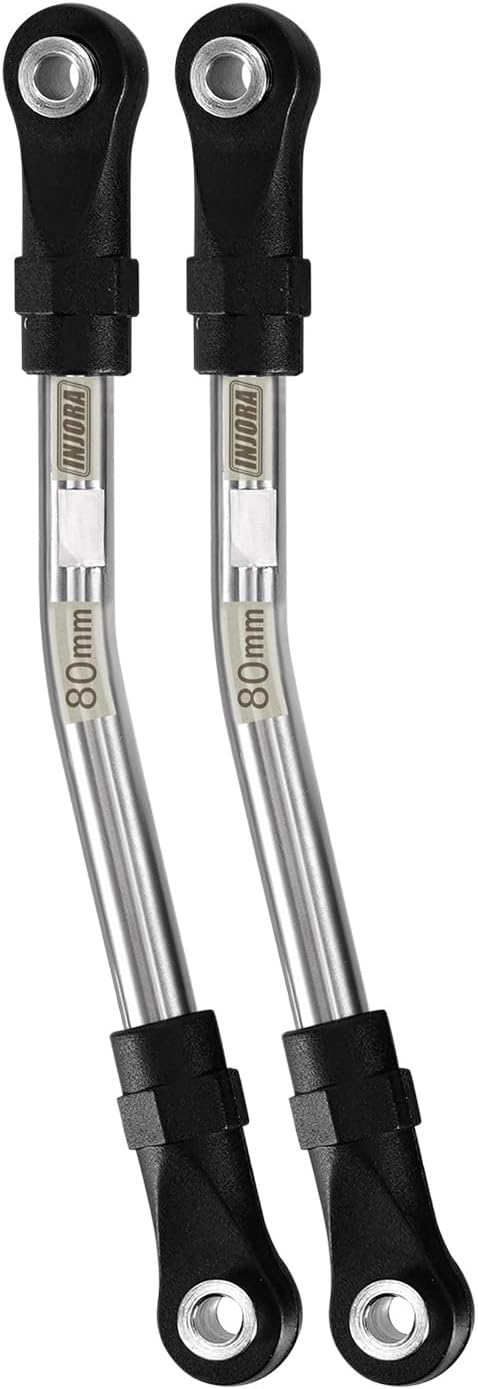 INJORA Stainless Steel High Clearance Links with Rod Ends for TRX4 SCX10 II SCX10 III VS4-10 1/10 RC Crawler Car Upgrade(120mm)