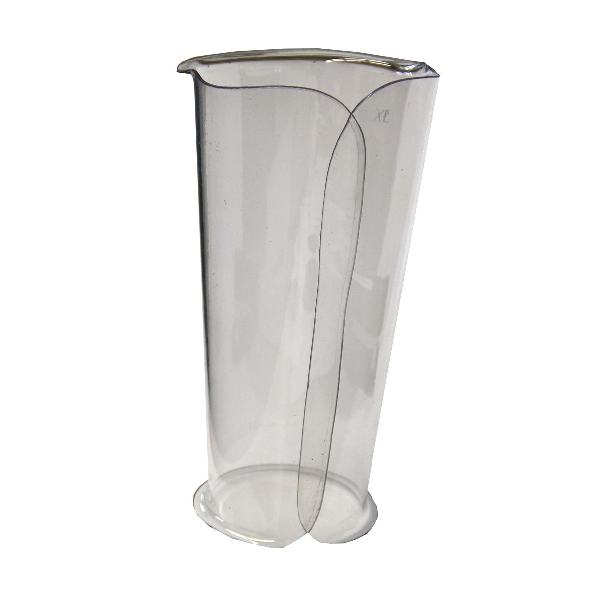 Chicago Protective Apparel PAG-10-TBE-C-M Clear Plastic Arm Guards with 10" Turned At Both Ends, Medium