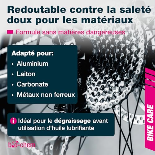Dégraissant chaines velos de route vtt efficace Bio-Chem 0,75L - 6