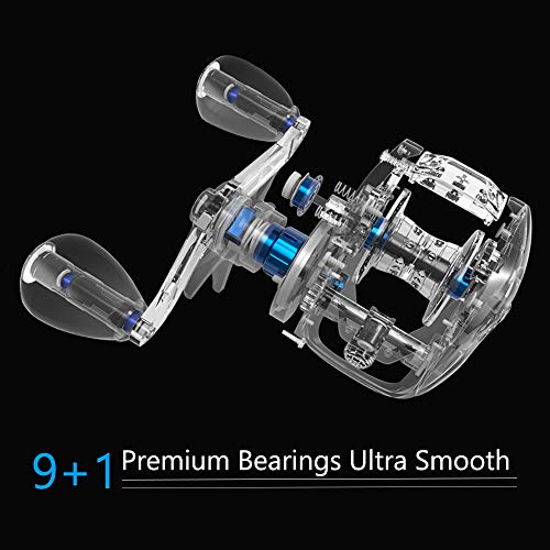 image for Cadence CB8 Baitcasting Reels, 6.7oz Ultra Lightweight Casting Reels,2