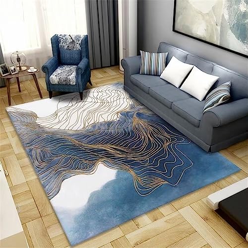 Tapis enfant chambre à coucher revêtement de sol fille bleu