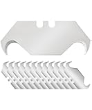 Bates- Utility Knife Blades with Hook Edge, 60 Pack, Carbon Steel, Silver, Replacement Blades for Box Cutter, Utility Knife Refills
