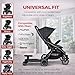 2026 New-Universal Stroller Board with Detachable Seat | 2 in 1 Sit and Stand Toddler Stroller Seat Attachment | Stroller Board Attachment for Toddler | Holds Children Up to 55 LBs