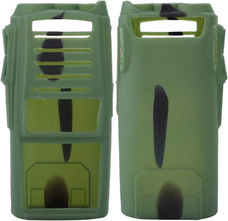 Two Way Radio Silicone Cover, Soft Protective Case for Walkie Talkies with Durable Flexible Material (Camouflage)