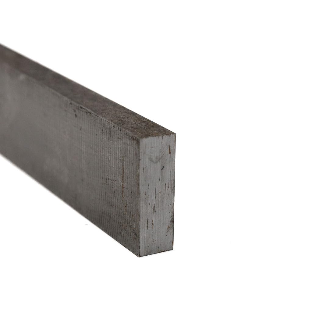4140/4142 Alloy Steel Rectangular Bar, 0.375" x 1", Heat Treated, Decarb Free DCF, 12" Cut Length, Ready to Machine for Flat Tooling, Dies, Machine Components