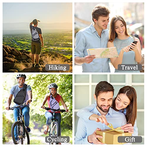 Bolsa de Tiracolo para Homem Mulher, VASCHY Uma Alça Sobre o Ombro Transversal Mini Mochila no Peito