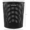 Vababa 40 L Tall Plastic Laundry Basket, Plastic Clothes Laundry Hampers, Black