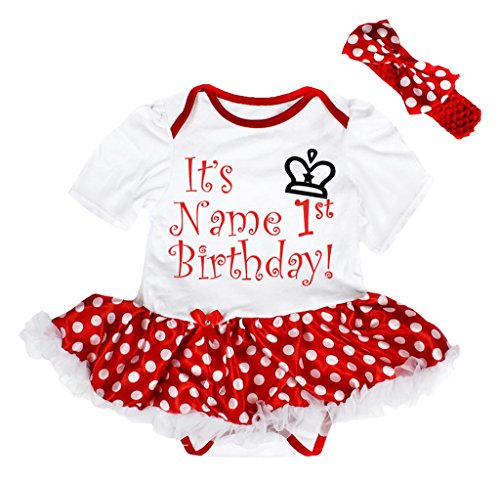 Body bébé fille de 0 à 24 mois blanc et rouge taille M