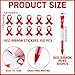 PullCrease 400 Pcs/100 Sets Drug Free Awareness Kit Include Red Ribbon Pens Stickers Silicone Bracelets Wristbands Badges Pins for Red Ribbon Week Men Women Charity Gifts