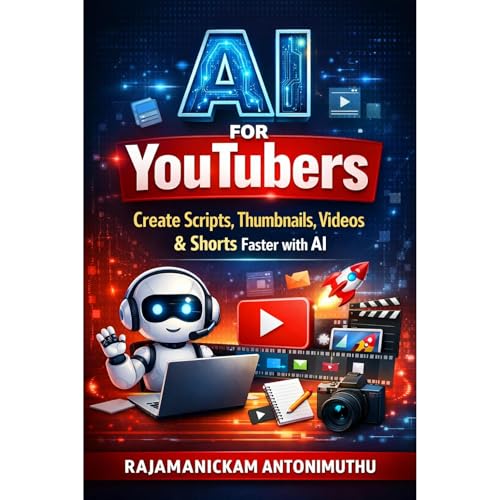 AI for YouTubers Audiolibro Por Rajamanickam Antonimuthu arte de portada