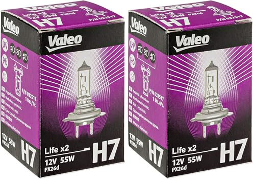 Valeo Ampoule Halogène LIFE X2 32517 H7 55W lot de 2