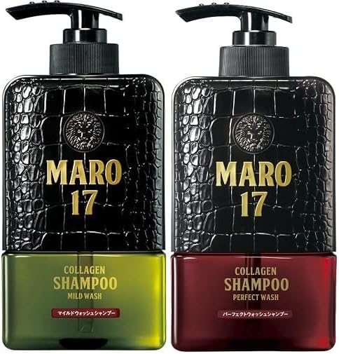 Amazon Com Maro 17 Collagen Hair Shampoo Perfect Wash For Men From Japan With Peptide Complex For Cleansing Scalp Removing Excess Sebum Strengthening And Thickening Fine Or Thin Hair Beauty