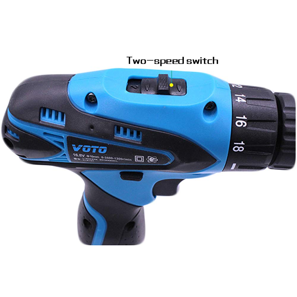 trapano, Set di cacciaviti elettrici da 21 V, trapano a batteria, 30 pezzi, kit di utensili elettrici ricaricabili con batteria agli ioni di litio, con manicotti, punte