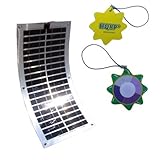 HQRP 30W Flexible Solar Panel Power 30 Watt 12V Mono-crystalline PV Module w/ 6 Stainless Grommets for RV Boat Yacht