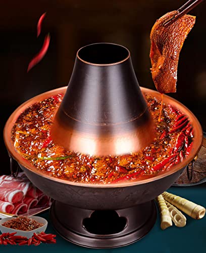 Olla china de cobre tradicional de 40 cm miniatura 2