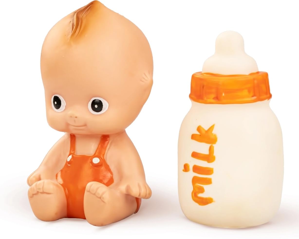Squeezy Baby Doll with Feeding Bottle for Kids | Cute Realistic Rubber Baby Doll with Funny Squeaky Sound | Soft Squeeze Chu-Chu Toy for Babies & Toddlers 6–24 Months | Boys & Girls-image-25