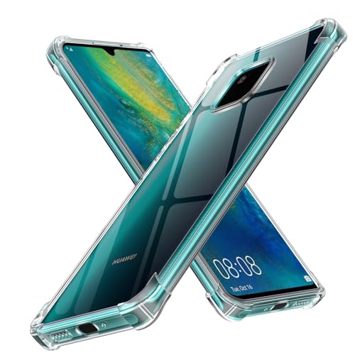 Olgary Cover per Huawei Mate 20 Pro 6.39',Trasparente Custodia Anti Ingiallimento Chiaro Antiurto Ultra Sottile Morbido,Bumper Anti-Graffio Sottile Morbida TPU Protettiva Case per Huawei Mate 20 Pro