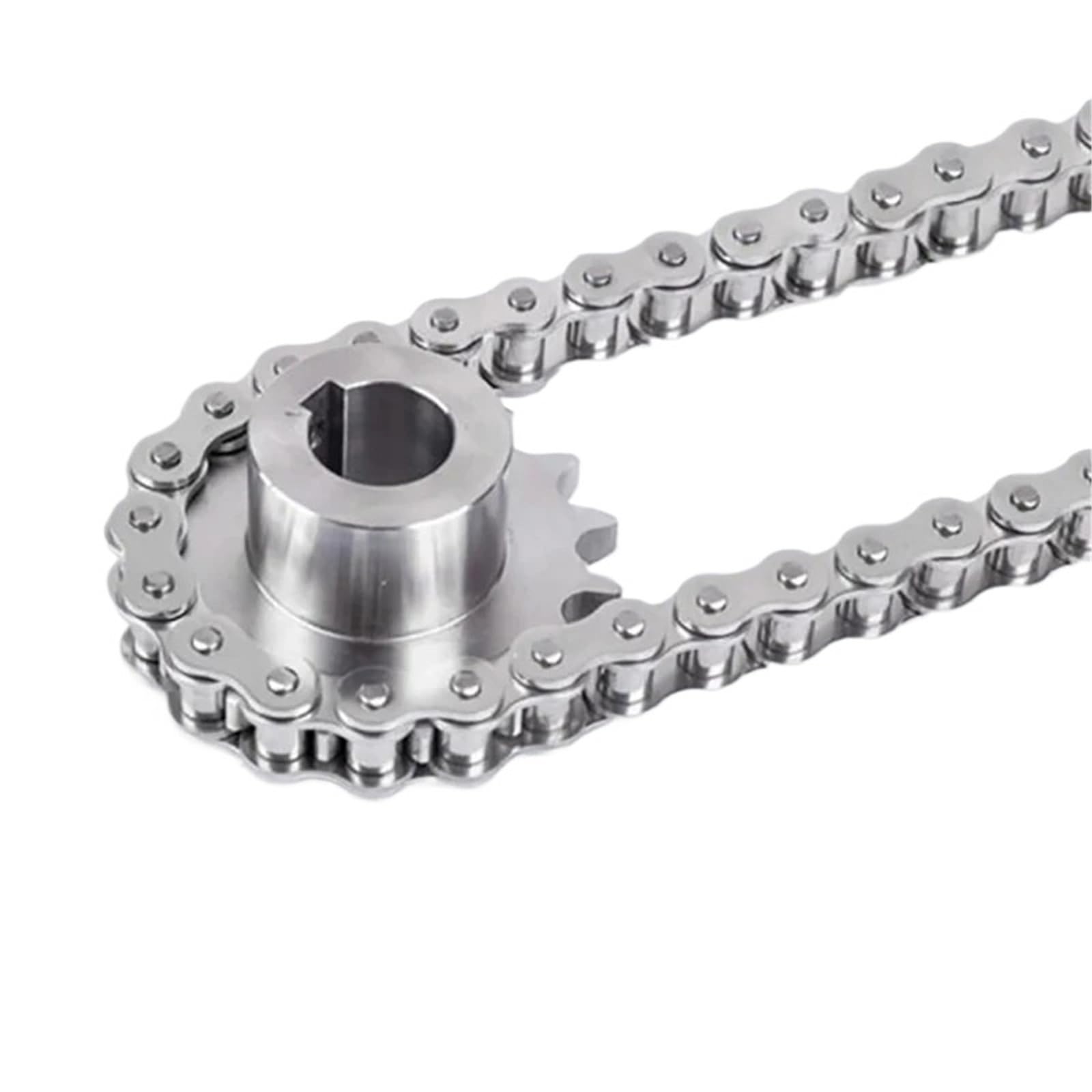 Rollenkette Aus Kohlenstoffstahl 1 Stück 304 Edelstahl Industrieantriebskette mit 20 Zähnen Kettenrad Getriebe 08B-1 for Übertragungsrolle(08B Sprocket 20T 1PC)