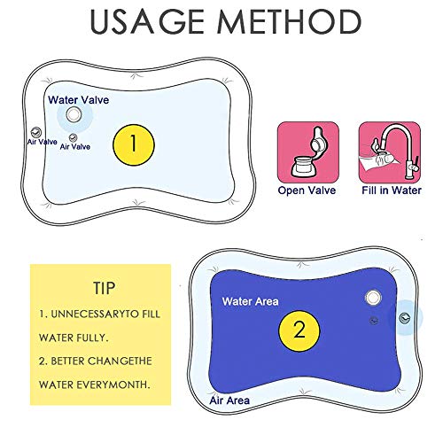 OWSOO Tapete inflável colorido para brincar na água para bebês Tapete infantil divertido para bebês