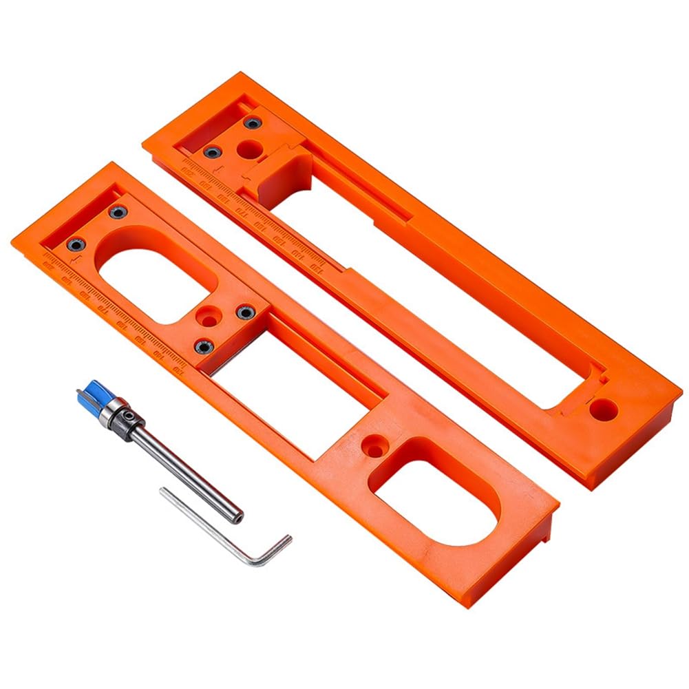 Ijsdnvjndx As Shown Door Frame Hinge Template Router Jig, Adjustable Installation Kit For Door Hinges Fits Most Doors