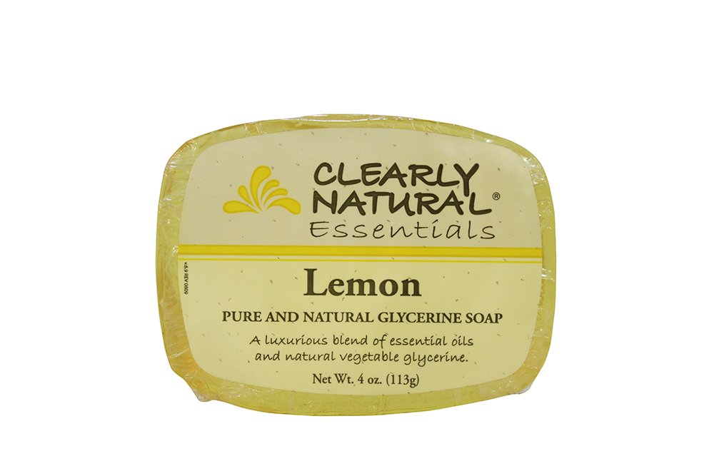 Clearly Natural: Glycerine Soap, Lemon 4 oz (4 pack)