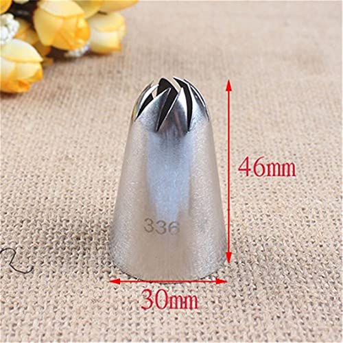 2 STKS/Set Drop Rose Bloem Afmeting Iking Piping Nozzle Gras Gebak Tips Metalen Cream Cake Decorating Gereedschap… - Image 7
