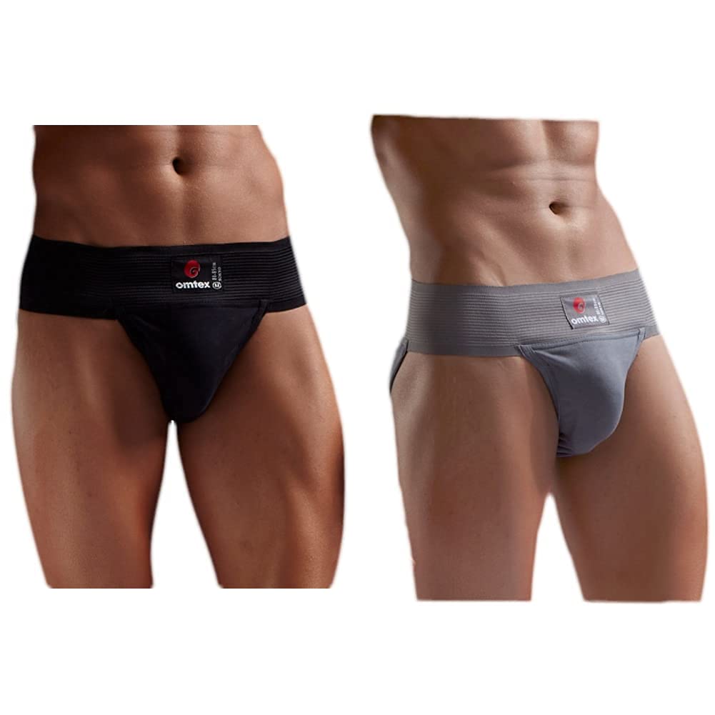 Omtex Cotton Tokyo Supporter, Men's Small (Black)+Omtex Cotton Tokyo Supporter, Men's Small (Grey)-picture-26