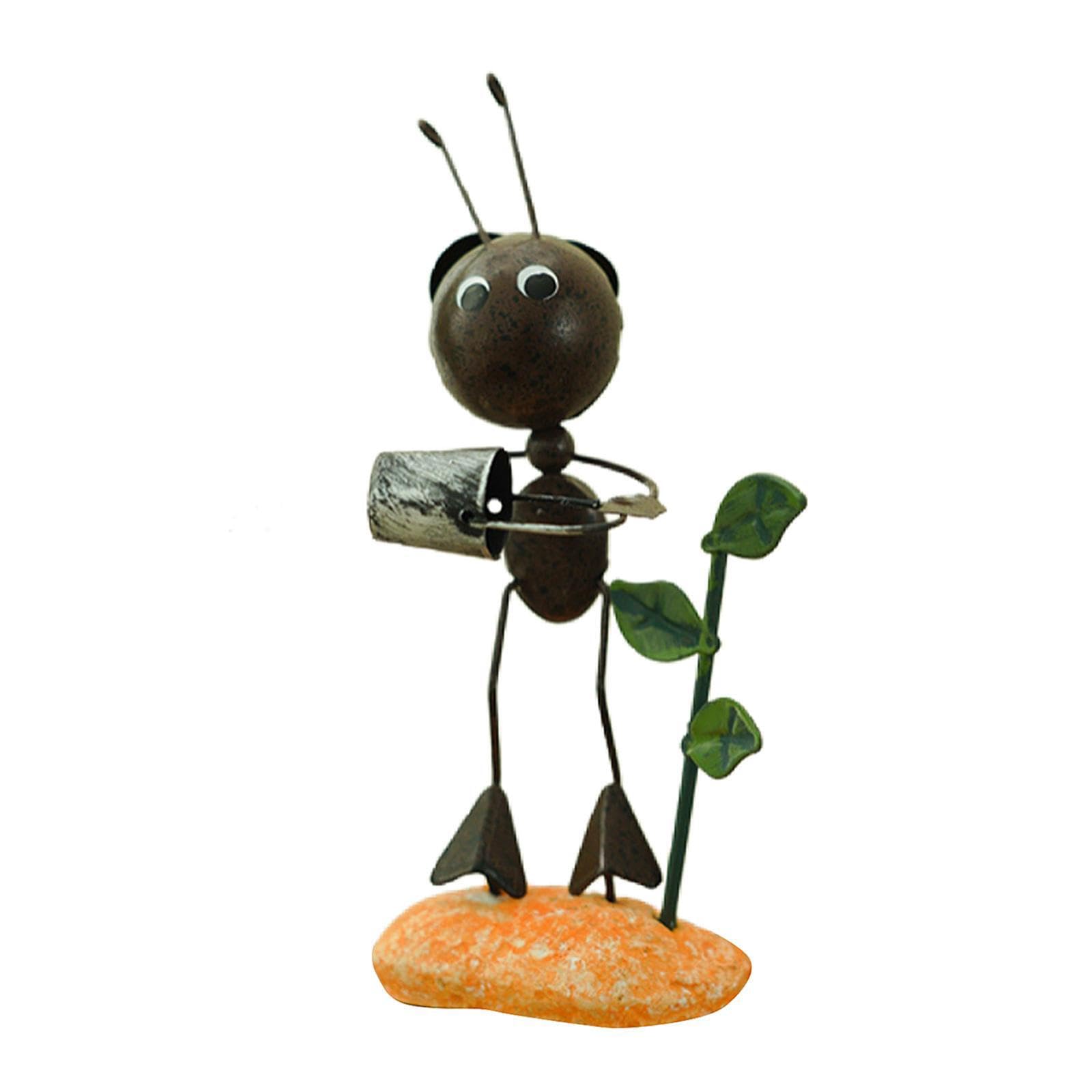TWISAXC Modern Ants Statue Ornament Fun Action Figures For Stylish Desktop Decoration Excellent Craftsmanship Ants Models Doll Desktop Decor Home Decoration, Black, Pour water