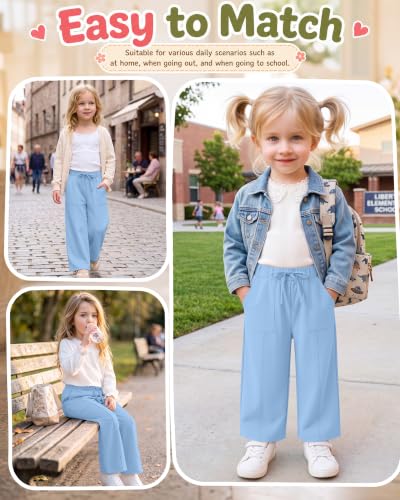 Image of Toddler Girls Wide Leg Pants
