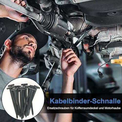 Bcautay 100 Stück 90 mm Nylon Universal Kabelbinder Schnalle Verbesserte Doppelseitiger Kartensteckplatz Für Reparaturen, Universell Einsetzbar für Auto, Haushalt, Reparatur, Maschinen